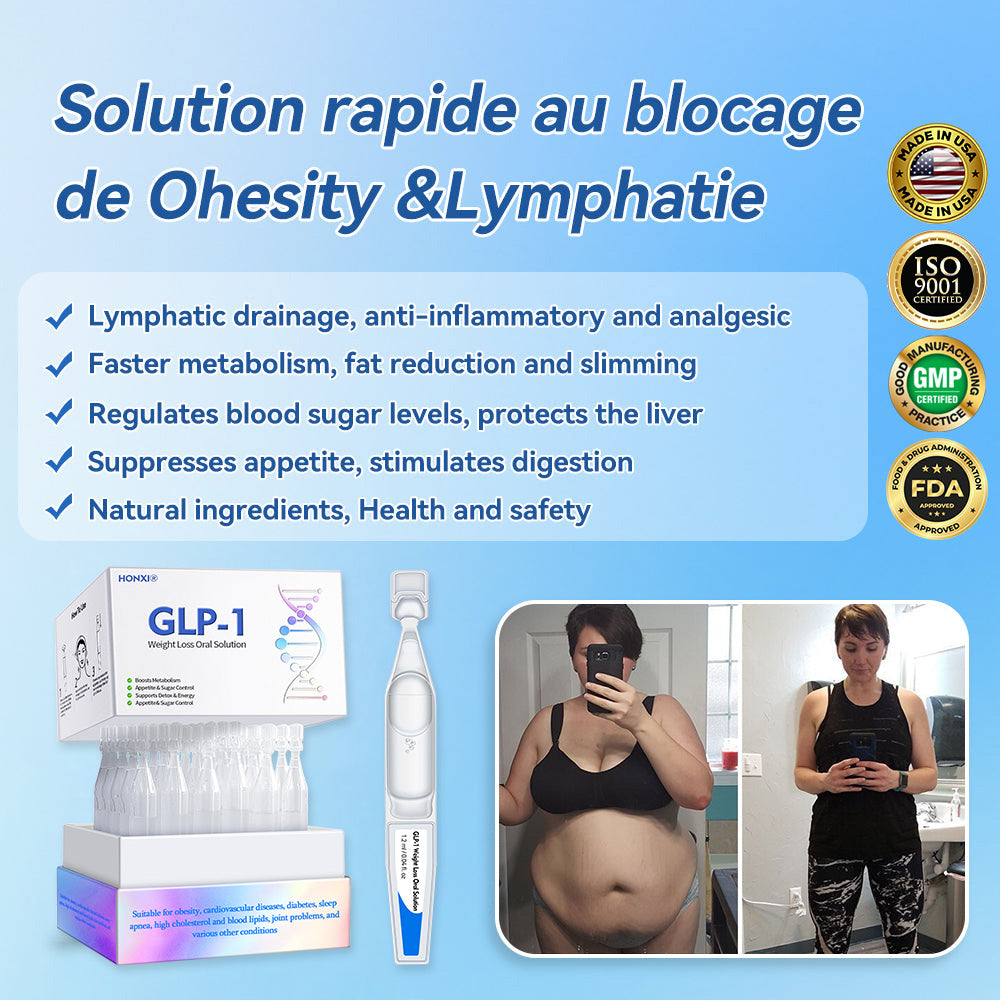 Honxi® GLP-1 Weight Loss Oral Solution ✅One dose a day — see results in 7 days👩⚕️Suitable for obesity, cardiovascular diseases, diabetes, sleep apnea, high cholesterol and blood lipids, joint problems, and various other conditions🚀
