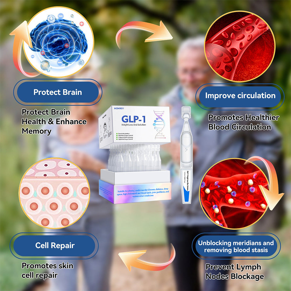 Honxi® GLP-1 Weight Loss Oral Solution ✅One dose a day — see results in 7 days👩⚕️Suitable for obesity, cardiovascular diseases, diabetes, sleep apnea, high cholesterol and blood lipids, joint problems, and various other conditions🚀