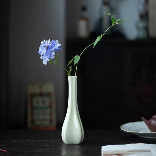 Handmade White Porcelain Mini Vase